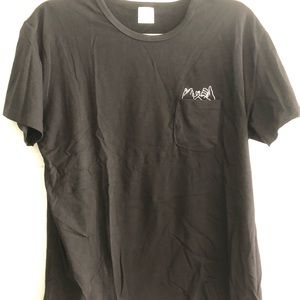 Black T-shirt with pocket
